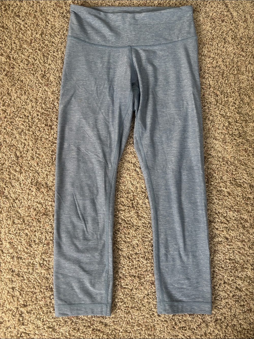 lululemon athletica Heathered Light Blue Gray Leggings